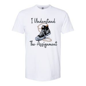 I Understand The Assignment Chucks And Pearls Election 2024 Gift Softstyle CVC T-Shirt