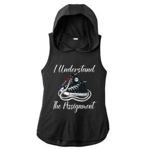 I Understand The Assignment Chucks And Pearls 2024 Election Ladies PosiCharge Tri-Blend Wicking Draft Hoodie Tank