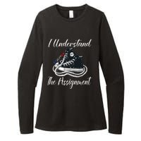 I Understand The Assignment Chucks And Pearls 2024 Election Womens CVC Long Sleeve Shirt