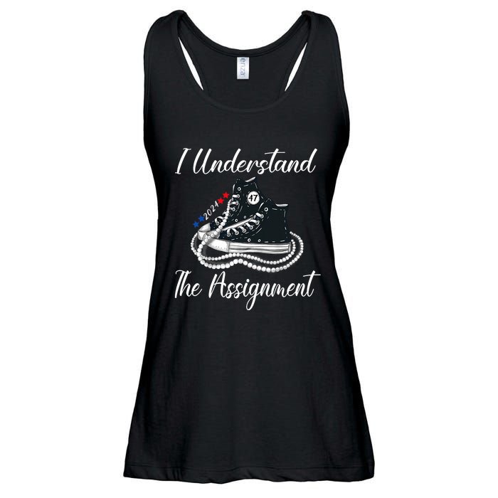 I Understand The Assignment Chucks And Pearls 2024 Election Ladies Essential Flowy Tank