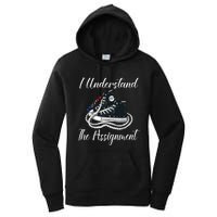 I Understand The Assignment Chucks And Pearls 2024 Election Women's Pullover Hoodie