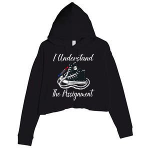 I Understand The Assignment Chucks And Pearls 2024 Election Crop Fleece Hoodie