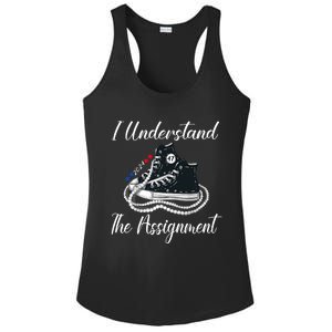 I Understand The Assignment Chucks And Pearls 2024 Election Ladies PosiCharge Competitor Racerback Tank