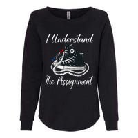 I Understand The Assignment Chucks And Pearls 2024 Election Womens California Wash Sweatshirt