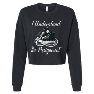 I Understand The Assignment Chucks And Pearls 2024 Election Cropped Pullover Crew