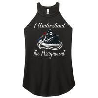 I Understand The Assignment Chucks And Pearls 2024 Election Women's Perfect Tri Rocker Tank