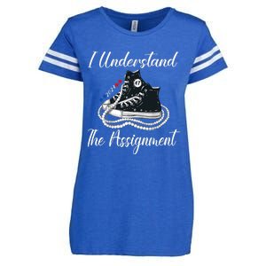 I Understand The Assignment Chucks And Pearls 2024 Election Enza Ladies Jersey Football T-Shirt