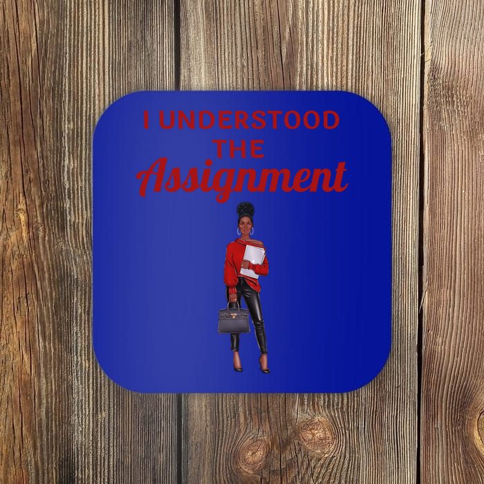 I Understood The Assignt Funny Pop Culture Gift Coaster