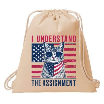 I Understand The Assignment Meme Drawstring Bag
