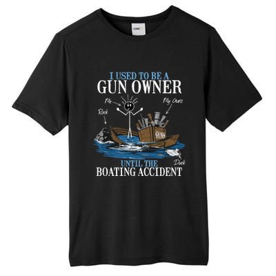 I Used To Be A Gun Owner Until The Boating Accident Gift Tall Fusion ChromaSoft Performance T-Shirt