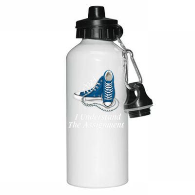 I Understand The Assignt Sneakers And Pearls Kamala 2024 Gift Aluminum Water Bottle