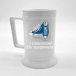 I Understand The Assignt Sneakers And Pearls Kamala 2024 Gift Beer Stein