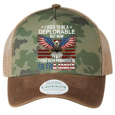 I Used To Be A Deplorable But Now I Have Been Promoted To UltraMAGA Legacy Tie Dye Trucker Hat