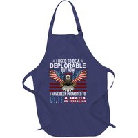 I Used To Be A Deplorable But Now I Have Been Promoted To UltraMAGA Full-Length Apron With Pockets