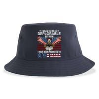 I Used To Be A Deplorable But Now I Have Been Promoted To UltraMAGA Sustainable Bucket Hat