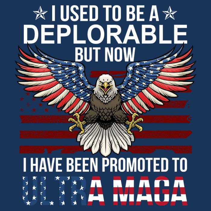 I Used To Be A Deplorable But Now I Have Been Promoted To UltraMAGA Button