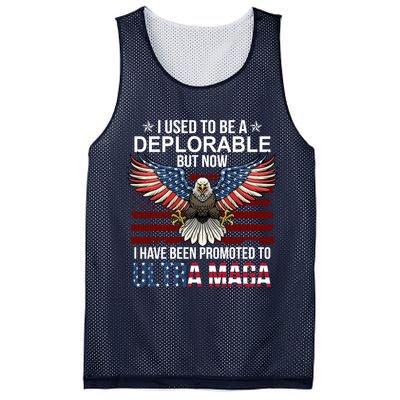 I Used To Be A Deplorable But Now I Have Been Promoted To UltraMAGA Mesh Reversible Basketball Jersey Tank