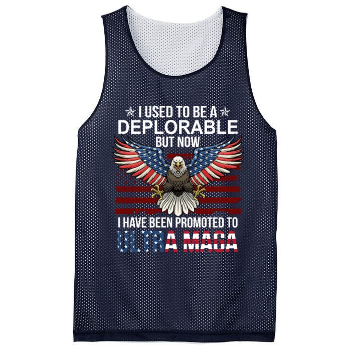 I Used To Be A Deplorable But Now I Have Been Promoted To UltraMAGA Mesh Reversible Basketball Jersey Tank