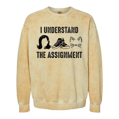 I Understand The Assignment Colorblast Crewneck Sweatshirt