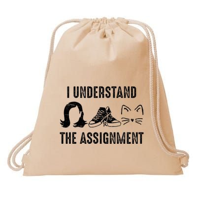 I Understand The Assignment Drawstring Bag