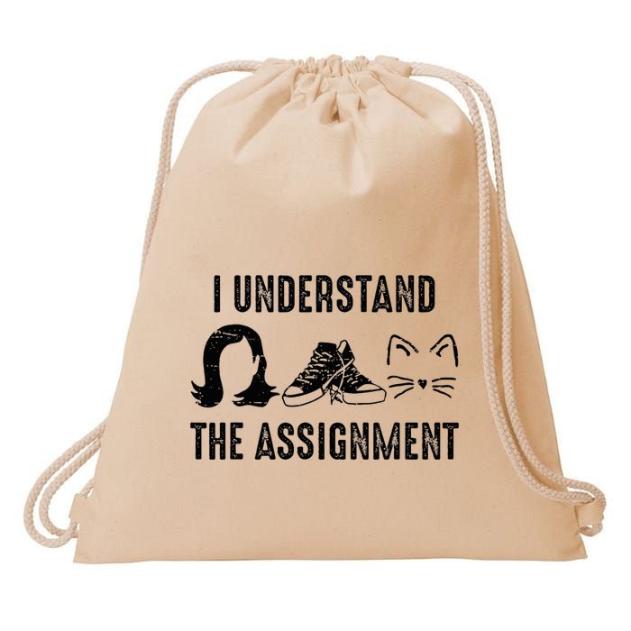 I Understand The Assignment Drawstring Bag