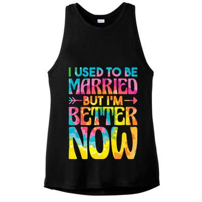 I Used To Be Married But Im Better Now Break up Divorced Ladies PosiCharge Tri-Blend Wicking Tank