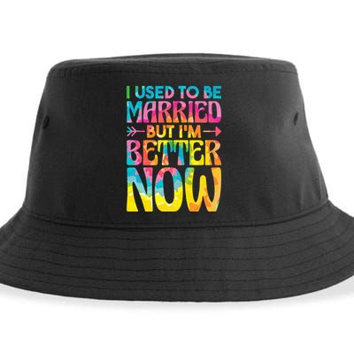 I Used To Be Married But Im Better Now Break up Divorced Sustainable Bucket Hat