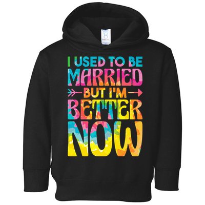 I Used To Be Married But Im Better Now Break up Divorced Toddler Hoodie
