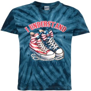 I Understand The Assignment Chucks And Pearls Election 2024 Kids Tie-Dye T-Shirt