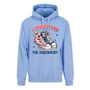 I Understand The Assignment Chucks And Pearls Election 2024 Unisex Surf Hoodie