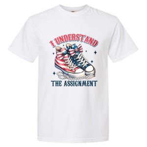 I Understand The Assignment Chucks And Pearls Election 2024 Garment-Dyed Heavyweight T-Shirt