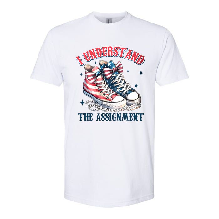 I Understand The Assignment Chucks And Pearls Election 2024 Softstyle CVC T-Shirt