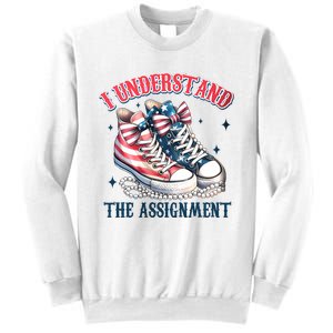 I Understand The Assignment Chucks And Pearls Election 2024 Sweatshirt