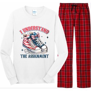 I Understand The Assignment Chucks And Pearls Election 2024 Long Sleeve Pajama Set