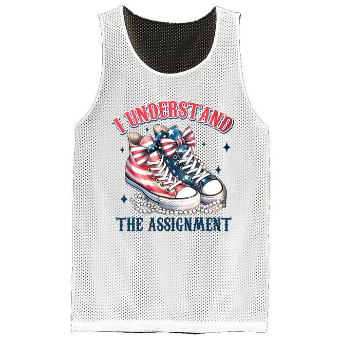 I Understand The Assignment Chucks And Pearls Election 2024 Mesh Reversible Basketball Jersey Tank