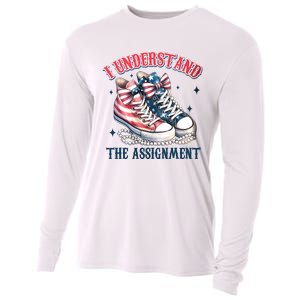 I Understand The Assignment Chucks And Pearls Election 2024 Cooling Performance Long Sleeve Crew