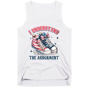 I Understand The Assignment Chucks And Pearls Election 2024 Tank Top