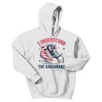 I Understand The Assignment Chucks And Pearls Election 2024 Kids Hoodie