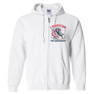 I Understand The Assignment Chucks And Pearls Election 2024 Full Zip Hoodie