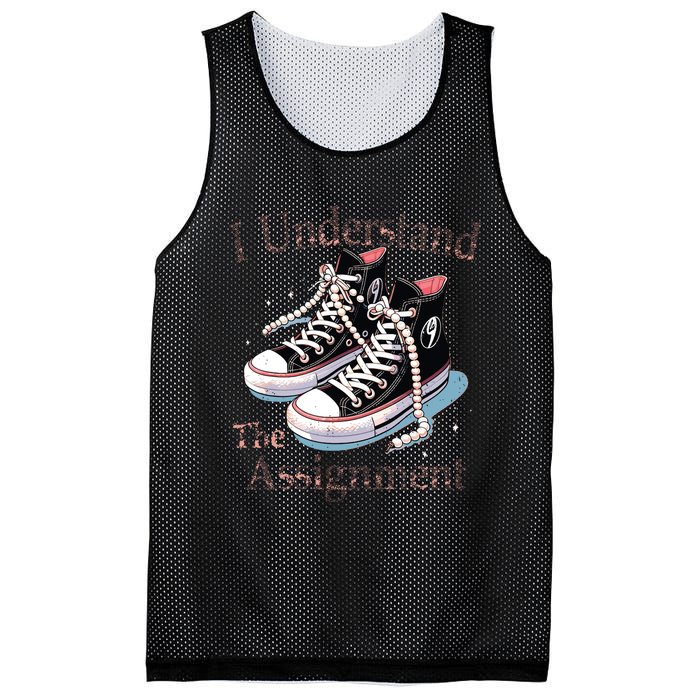 I Understand The Assignment Kamala Harris Madam President Mesh Reversible Basketball Jersey Tank