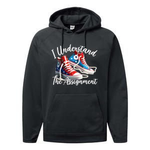 I Understand The Assignment Chucks And Pearls Election 2024 Performance Fleece Hoodie