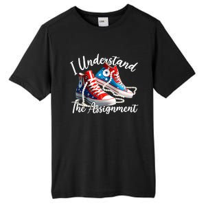 I Understand The Assignment Chucks And Pearls Election 2024 Tall Fusion ChromaSoft Performance T-Shirt