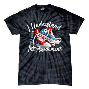 I Understand The Assignment Chucks And Pearls Election 2024 Tie-Dye T-Shirt