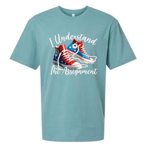 I Understand The Assignment Chucks And Pearls Election 2024 Sueded Cloud Jersey T-Shirt