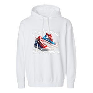 I Understand The Assignment Chucks And Pearls Election 2024 Garment-Dyed Fleece Hoodie