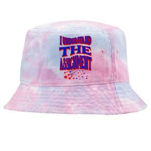 I Understand The Assignment Vote Kamala Harris 2024 Tie-Dyed Bucket Hat