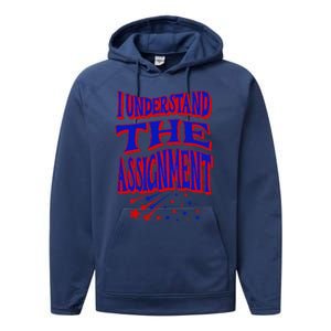 I Understand The Assignment Vote Kamala Harris 2024 Performance Fleece Hoodie