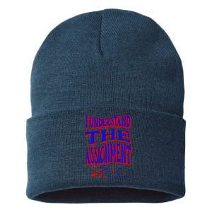 I Understand The Assignment Vote Kamala Harris 2024 Sustainable Knit Beanie