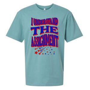 I Understand The Assignment Vote Kamala Harris 2024 Sueded Cloud Jersey T-Shirt