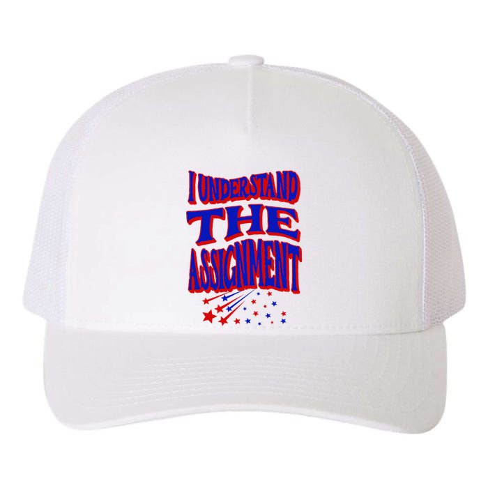 I Understand The Assignment Vote Kamala Harris 2024 Yupoong Adult 5-Panel Trucker Hat